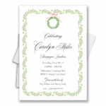 holiday bridal shower invitation