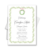 holiday bridal shower invitation