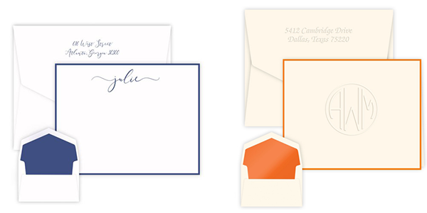 embossed-graphics-lafayette-papers-stationery personalized stationery from Lafayette Papers