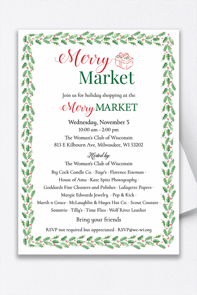 merry-market-23 Merry Market Invitation November 5 at the Woman's Club of Wisconsin