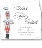 nutcracker christmas cocktail party invitation