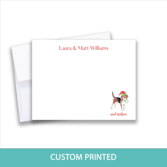 christmas dog note cards