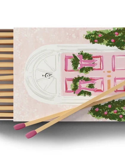 Candy Cane Cottage Boxed Matches