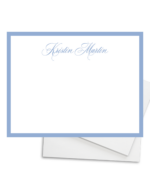 Classic Script Flat Note Cards