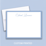 Elegant Personalized Note Cards Classic Script Flat Note Cards