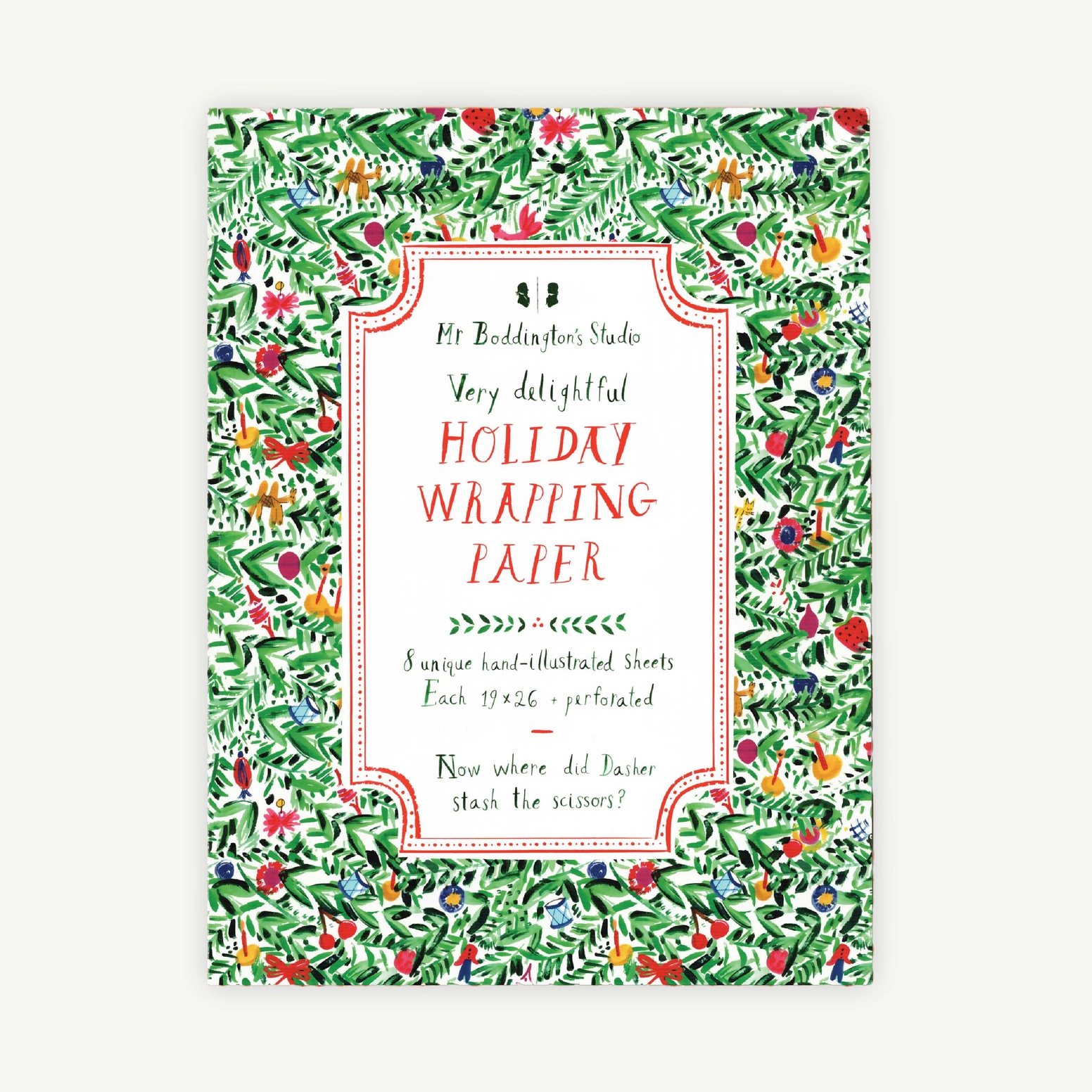 holiday wrapping paper book