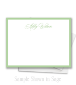 Elegant Personalized Note Cards Classic Script Flat Note Cards