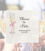 Personalized Bridal Shower Cocktail Napkins - Image 2