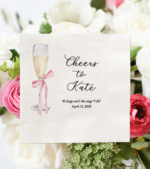 Personalized Bridal Shower Cocktail Napkins - Image 4