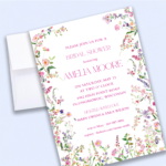 summer bridal shower invitation