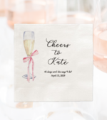 Personalized Bridal Shower Cocktail Napkins - Image 8
