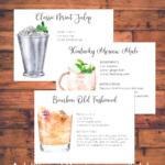 Kentucky Derby Cocktail Recipe Cards
