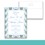 Here are the long-tail keywords to add to your existing list: Long-Tail Keywords: blue floral bridal shower invitation printed and shipped