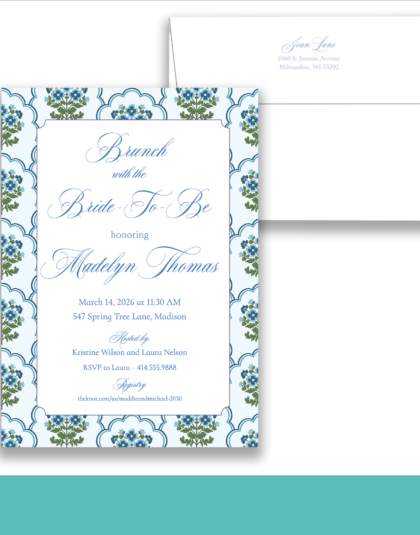 Here are the long-tail keywords to add to your existing list: Long-Tail Keywords: blue floral bridal shower invitation printed and shipped