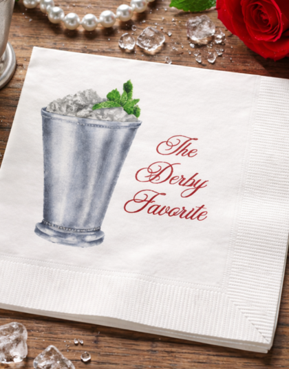 mint julep cocktail napkins