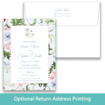 French Blue Floral Bridal Shower Invitation | Elegant Garden Shower Invite - Image 7