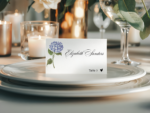 wedding table cards printed and folded
