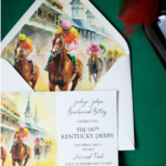 Kentucky Derby Party Invitation Lined Envelope