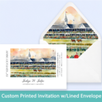 printed derby party invitation