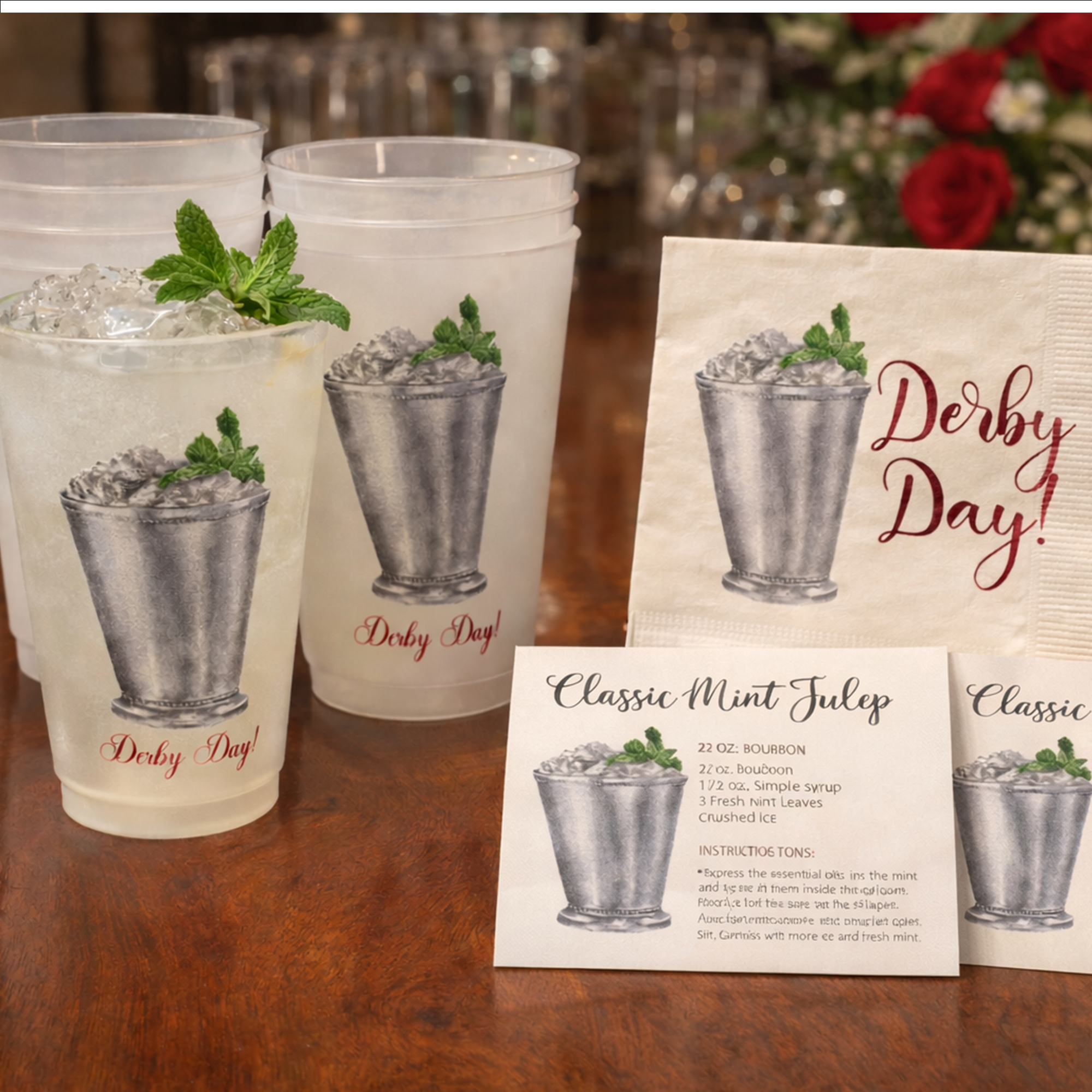 mint-julep-cups-napkins-set-1.webp Kentucky Derby Mint Julep Party Bundle - Image 1