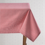 Red Gingham woven tablecloth