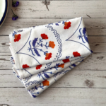 cloth dinner napkin french inspired red white and blue