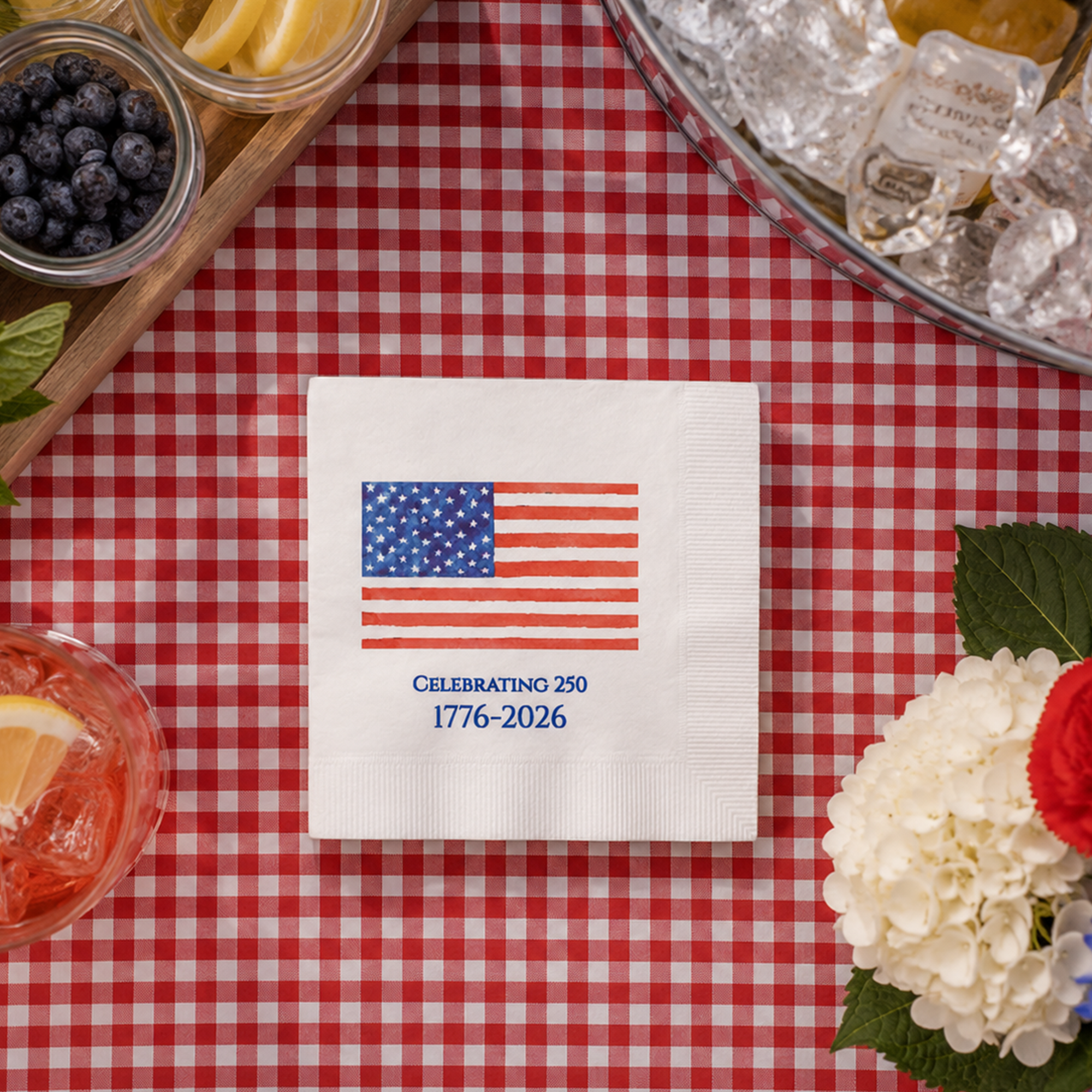 america-250-cocktail-napkins Celebrating 250 - Image 1