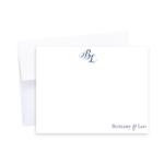 couples initial personalized note cards