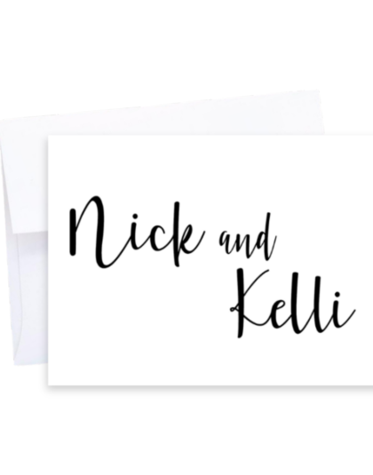 couples personalized note cards