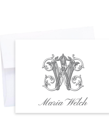 initial personalized note cards