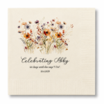 Fall Floral Cocktail Napkins