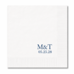 Personalized Couples Initials Cocktail Napkins