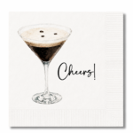 Personalized Espresso Martini Glass Cocktail Napkins