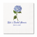 Personalized Hydrangea Cocktail Napkins