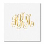 Personalized Monogram Cocktail Napkins