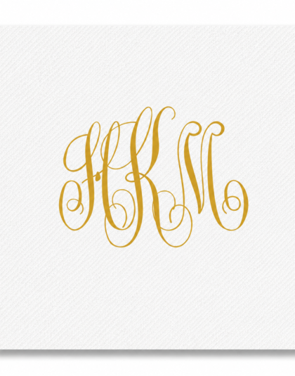 Personalized Monogram Cocktail Napkins