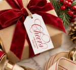 Cheers Holiday Gift Tag
