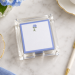 Hydrangea Post-it Notes Acrylic Holder Set