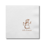 Let It Snow Snowman Cocktail Napkins - Image 8